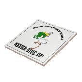 Kikkervogel nooit opgeven tegeltje (Zijkant)