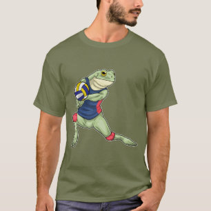 Kikkervolleybalspeler Volleybal T-shirt