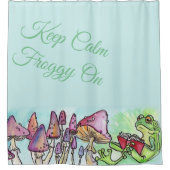 Kikkervoorlezen in winkelboekje, kalm inhalen douchegordijn (Voorkant)