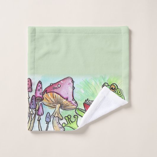 Kikkervoorlezing in het winkelboek bad handdoek (Wasdoekje)