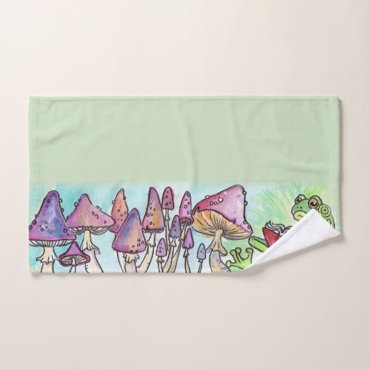 Kikkervoorlezing in het winkelboek bad handdoek (Handdoek)