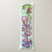 Kikkervoorlezing in het winkelboek lichaamskussen (Voorkant Verticaal)