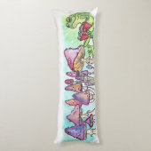 Kikkervoorlezing in het winkelboek lichaamskussen (Achterkant (Verticaal))