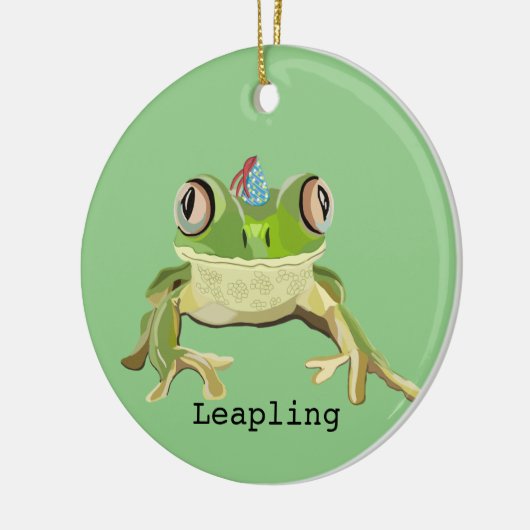 Kikkervormig Keramisch Ornament (Links)