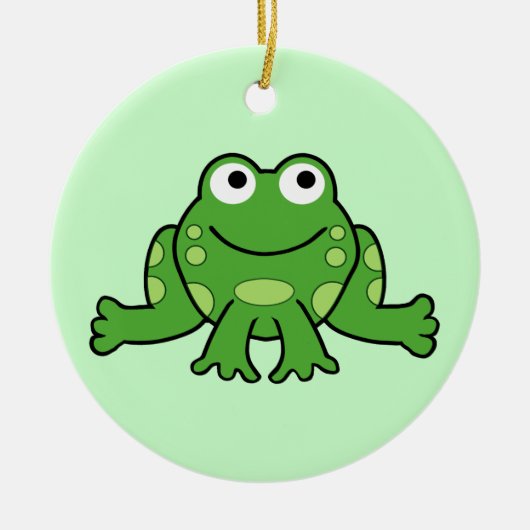 Kikkervormig Keramisch Ornament (Voorkant)