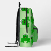 Kikkervormig ontwerp op maat bedrukte rugzak (Links)