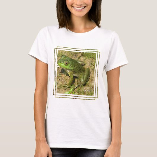 Kikkervormig ontwerp voor dames in T-shirt (Voorkant)