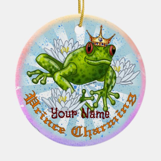 Kikkervorst Charme Keramisch Ornament (Voorkant)