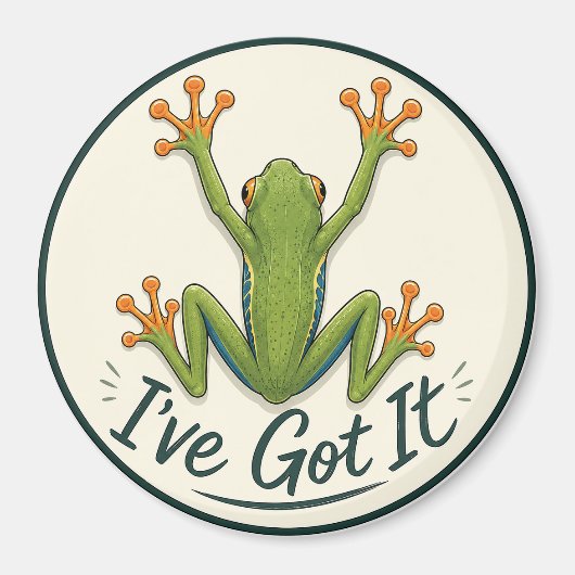 Kikkervriend "Ik heb het" rond Magneet (Voorkant)