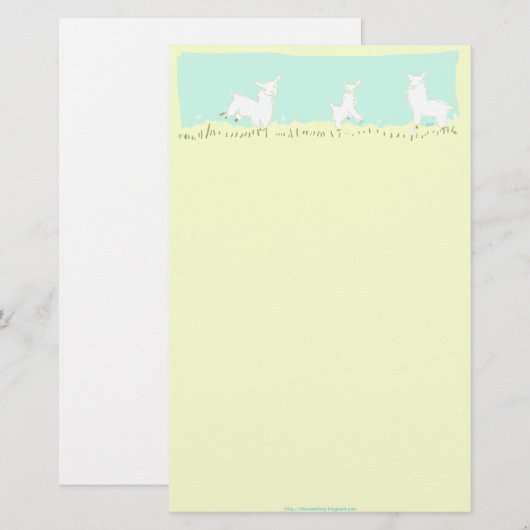 Kikkerwerk van Llama Briefpapier (Voorkant / Achterkant)