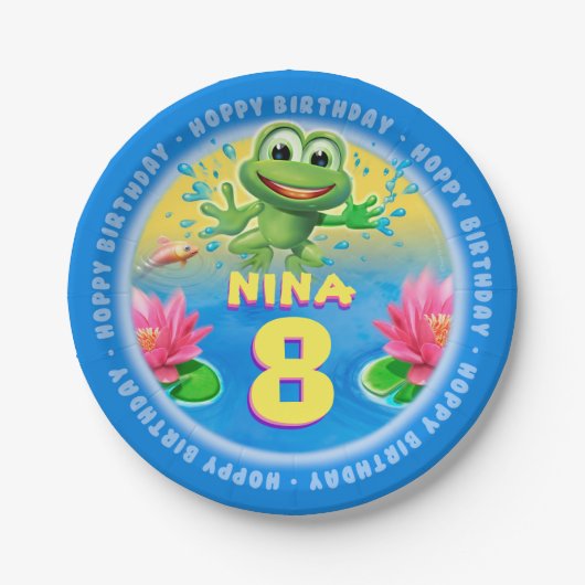 Kikkikker aanpassen bord papierpartij 9 inch (Voorkant)