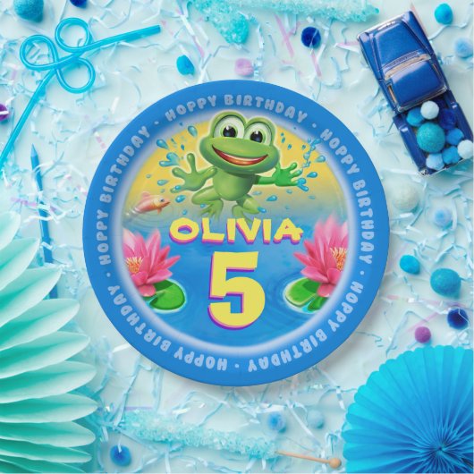 Kikkikker aanpassen bord papierpartij 9 inch (Feest)