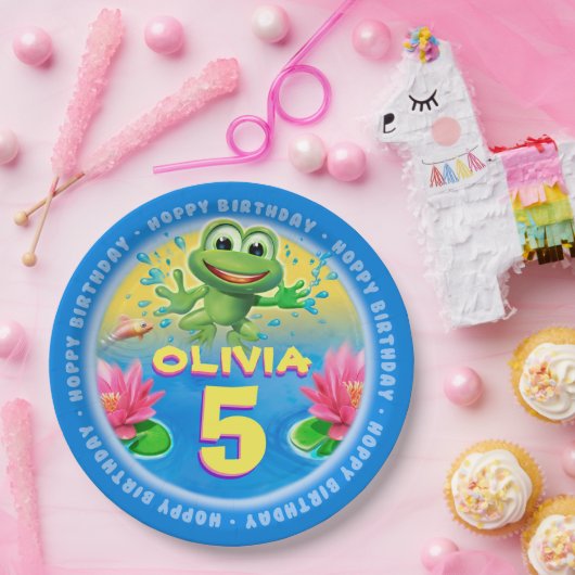 Kikkikker aanpassen bord papierpartij 9 inch (Feest)