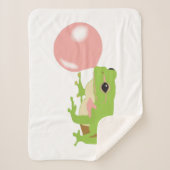 Kikkikker met blaasballon sherpa deken (Voorkant)