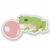 Kikkikker met blaasballon sticker (Voorkant)