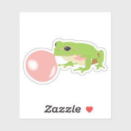 Kikkikker met blaasballon sticker