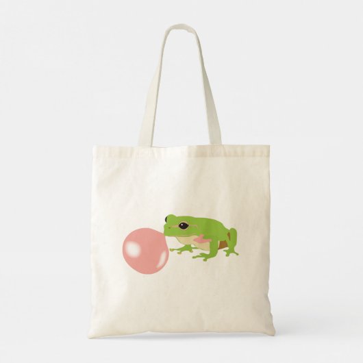 Kikkikker met blaasballon tote bag (Achterkant)