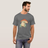 Kikkikker met champignon-paraplu t-shirt (Voorkant volledig)
