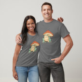 Kikkikker met champignon-paraplu t-shirt (Unisex)