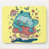 Kikkikker met katjes op paddenstoel muismat (Voorkant)