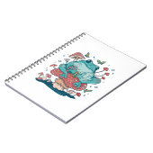 Kikkikker met katjes op paddenstoel notitieboek (Linkerzijde)