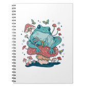 Kikkikker met katjes op paddenstoel notitieboek (Voorkant)