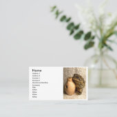 Kikkikker met miniatuuruikfoto visitekaartje (Staand voorkant)