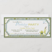 Kikkikker met ribbit - foto - sjabloon Birthday Kaart (Achterkant)