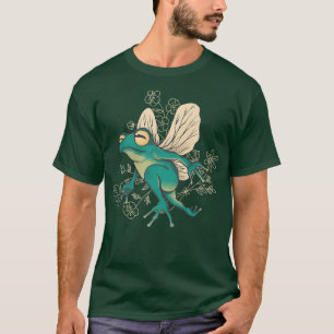 Kikkikker met vleugels en bloemstukkenT-Sh T-shirt
