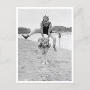 Kikkikker op het strand briefkaart