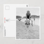 Kikkikker op het strand briefkaart (Voorkant / Achterkant)