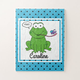 Kikkikker op poka Dots, gepersonaliseerde Kinderen Legpuzzel