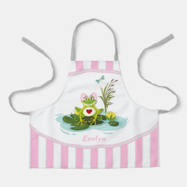 Kikkikker | Roze gepersonaliseerd Kind met strips Schort