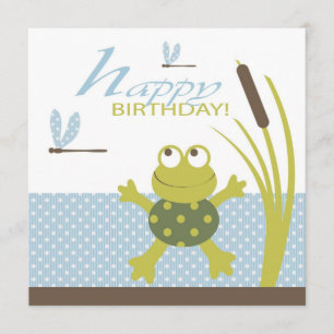 Kikkikker voor ribbit Birthday Kaart