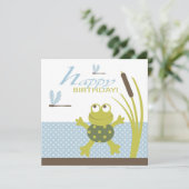 Kikkikker voor ribbit Birthday Kaart (Staand voorkant)