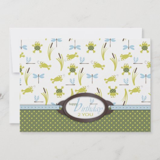 Kikkikker voor ribbit Birthday Kaart (Voorkant)