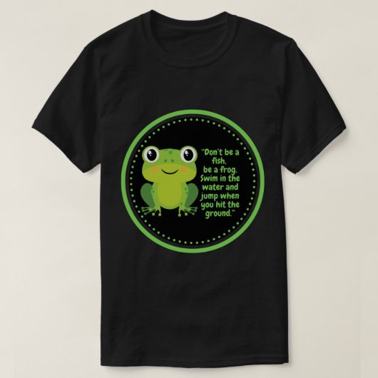 Kikkikkerbehangselpapier (geluidscitaat) t-shirt (Design voorkant)