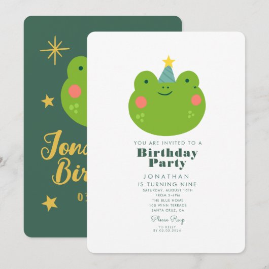 Kikkikkerbos met levende dieren kaart (Voorkant / Achterkant)