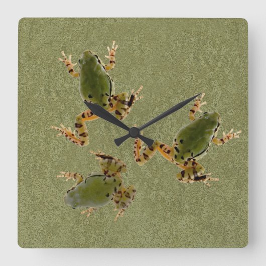 Kikkikkerfoto Vierkante Klok (Voorkant)