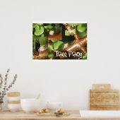 Kikkikkerkuil, kikker en andere poten poster (Keuken)