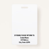 Kikkikkerleraar Kindertuin Badge (Achterkant)