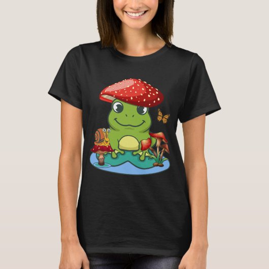 Kikkikkerpaddenstoelen Pet slakkenvlinder T-shirt (Voorkant)