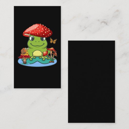 Kikkikkerpaddenstoelen Pet slakkenvlinder Visitekaartje (Voorkant / Achterkant)