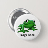 Kikkikkerrots. Ronde Button 5,7 Cm (Voorkant /achterkant)