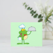 Kikkikkers Amphibian Funny Chef Animal Briefkaart (Staand voorkant)