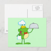 Kikkikkers Amphibian Funny Chef Animal Briefkaart (Voorkant / Achterkant)