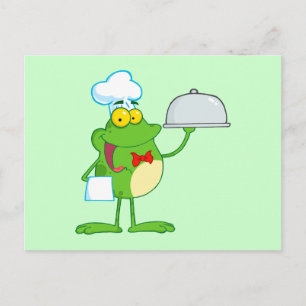 Kikkikkers Amphibian Funny Chef Animal Briefkaart