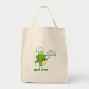 Kikkikkers Amphibian Funny Chef Animal Tote Bag