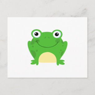 Kikkikkers Amphibian Green Cute Cartoon Animal Briefkaart