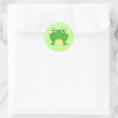 Kikkikkers Amphibian Green Cute Cartoon Animal Ronde Sticker (Tas)